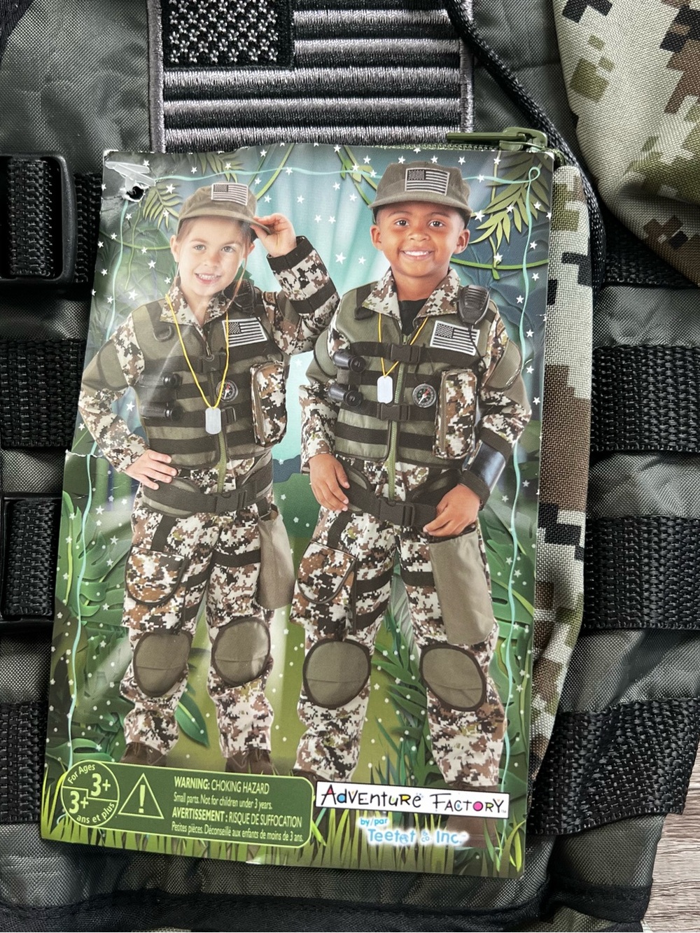 NWT Teetot & Co., Inc. Forest Camo Special Forces Costume Size 3/4 - Picture 2 of 8